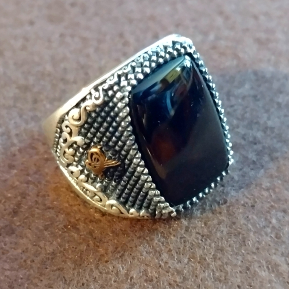 Men's silver ring